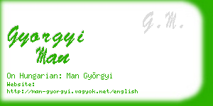 gyorgyi man business card
